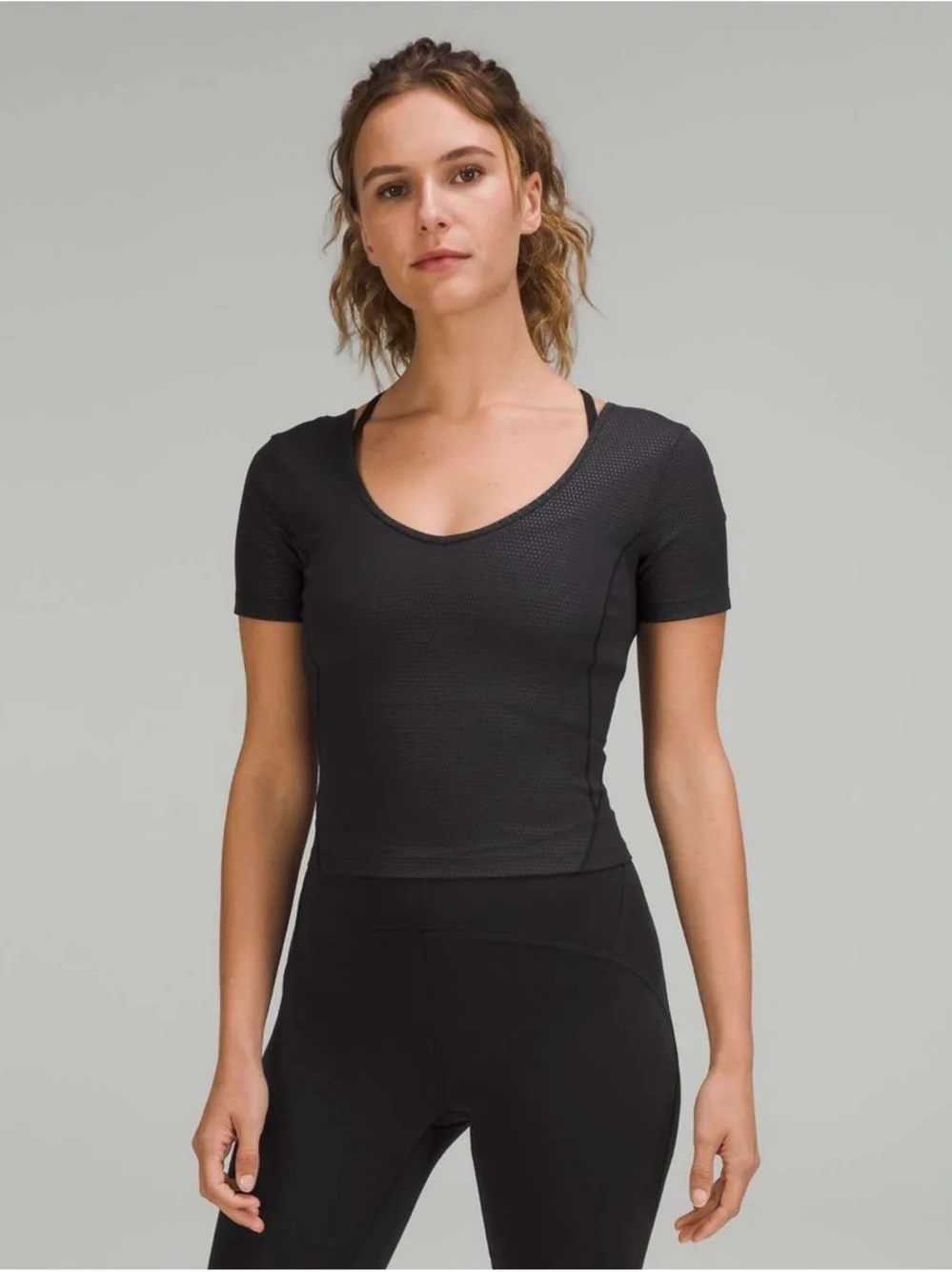 Lululemon Align T-Shirt Polka Squat Emboss Black